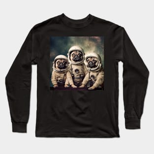 Dogs Astronauts Long Sleeve T-Shirt